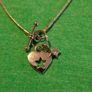 Lia Sophia heart/star necklace